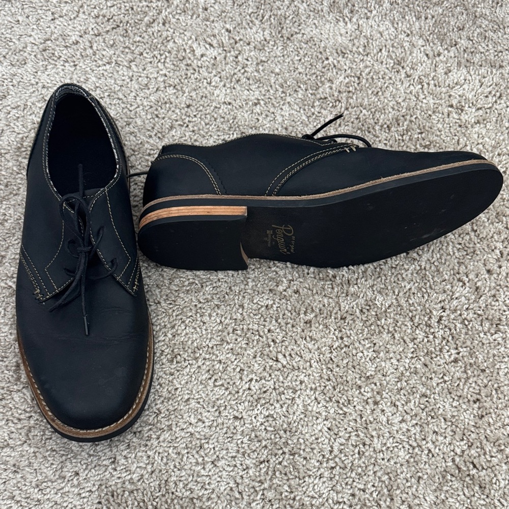 Original Penguin Black Derby Shoes - Work Once